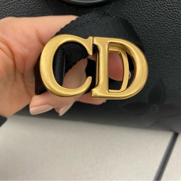 Dior Black Belt with Gold CD Buckle! Like new with dustbag! main image 5